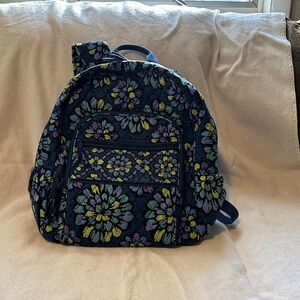 Vera Bradley Blue and Green Floral Backpack